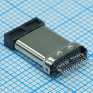 1054440001, Соединитель USB 3.1 тип C вилка 24 контакта шаг 0.5мм угловой 22 терминала 1 порт лоток