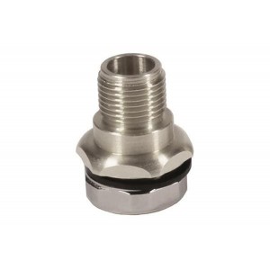 21033011001, Цилиндрические метрические разъемы M12 Housing, front mount, for male pcb mount