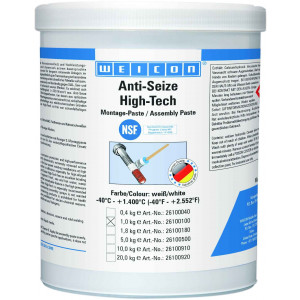 wcn26100100, 10000197 WEICON Anti-Seize High-Tech Монтажная паста (1 кг) антикоррозионное средство, не содержащее металла