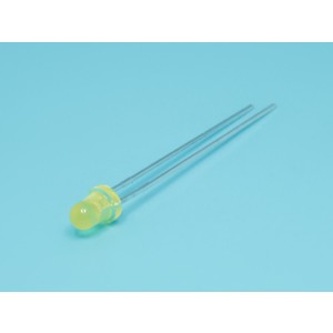 LY2040, Светодиод 3мм/желтый/585нм/9-15мкд/50°