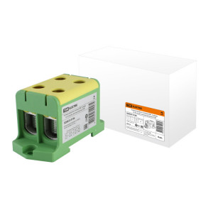 Клемма вводная силовая КВС 4 ввода 16-95 кв.мм. желтая/зеленая SQ0833-0106