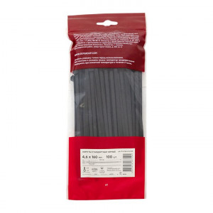 Хомут P6.6 стандартный (ч), 4.6x160 (100шт) FlexLock PROxima plc-fl-ctsb-4.6x160