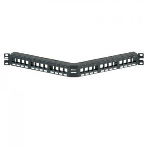NKPPA24FMY, Кабель-каналы и коробы для спуска кабелей NK Mod Patch Panel Angled 24 Port
