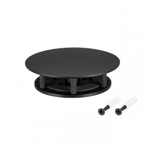 Крепление MOONLIGHT-BASE-ROUND-D25-S Black 046066, Крепление герметичной ленты MOONLIGHT D25. Материал сталь, цвет черный. Размер крышки S (115х115 мм). Подходит для плоских поверхностей. Габариты держателя в сборке 115x115x32.5 мм. Диаметр основания 155 мм. Изделие укомплектовано: основанием (крепится к