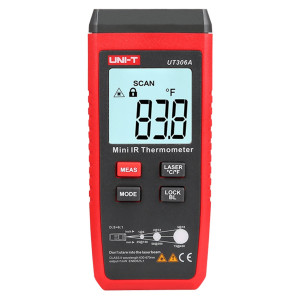 UT306A, Минитермометр инфракрасный, карманный пирометр, -35°...+300°С