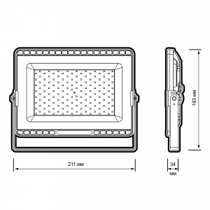 Прожектор светодиодный ДО-50 Вт 4500 Лм 6500К LOW TEMP 120- IP65 JazzWay 5057678