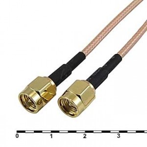 SMA-P/SMA-P-RG316-30CM, Разъем высокочастотный, кабельная сборка SMA штекер - SMA штекер, длина 30 см