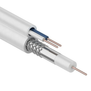 Кабель ККСВ-В+2х0,5 мм, 100 м, белый, 01-4001
