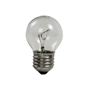 Лампа накаливания ШАР P45 40Вт 230В Е27 прозрачный 380Лм ASD (кр.100шт) [4607177994956]