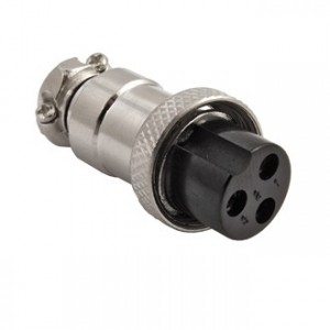 GX16M-3A, Разъём цилиндрический малогабаритный SZC GX16M-3A, 3 контакта