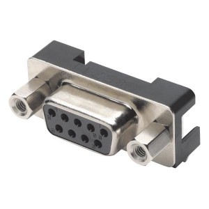 XM3B-0942-112-LS, Стандартные соединители D-Sub  9Pin Slim DSubConn RA DIP Term 8.4mm