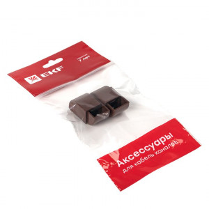 Заглушка (16х16) (4 шт) темное дерево EKF-Plast