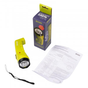 Фонарь аккумуляторный ручной AccuF2-L04-gn 4LED 2 режима: 100проц./25проц. аккум. 0.4А.ч выдвижная вилка индикатор зарядки зел. 2857859