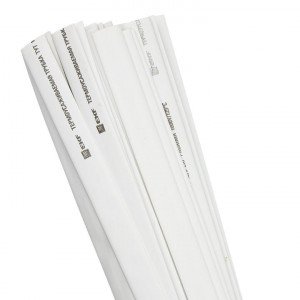 Термоусаживаемая трубка ТУТ нг 16/8 белая в отрезках по 1м PROxima tut-16-w-1m