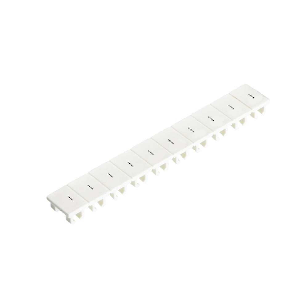 Изображение товара Шильдик 9705A/6/10B для маркировки клемм 4 мм.кв., белый, 10 штук