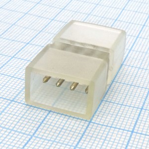 Коннектор LED RGB лента-лента 5050 220V, IP68, 14*7. Для соединения двух отрезков лент.