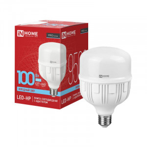 Лампа светодиодная LED-HP-PRO 100Вт грушевидная 6500К холод. бел. E27 9500лм 150-275В с адаптером E40 бел. 4690612035697