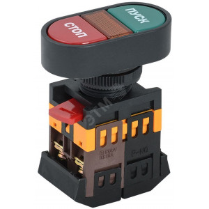 Кнопка APBB-22N "Пуск-Стоп" d22мм 1з+1р 240В неон BBD11-APBB-K51