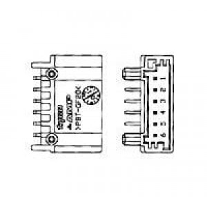 936287-2, Автомобильные разъемы MQS HDR 6P ASSY TYPE-B