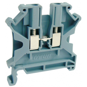 Проходная клемма UKHV-2.5, Проходная клемма, тип фиксации провода: винтовой, номинальное сечение: 2,5 мм кв., 24A, 1000V, ширина: 5,2 мм, цвет: серый, тип монтажа: DIN35