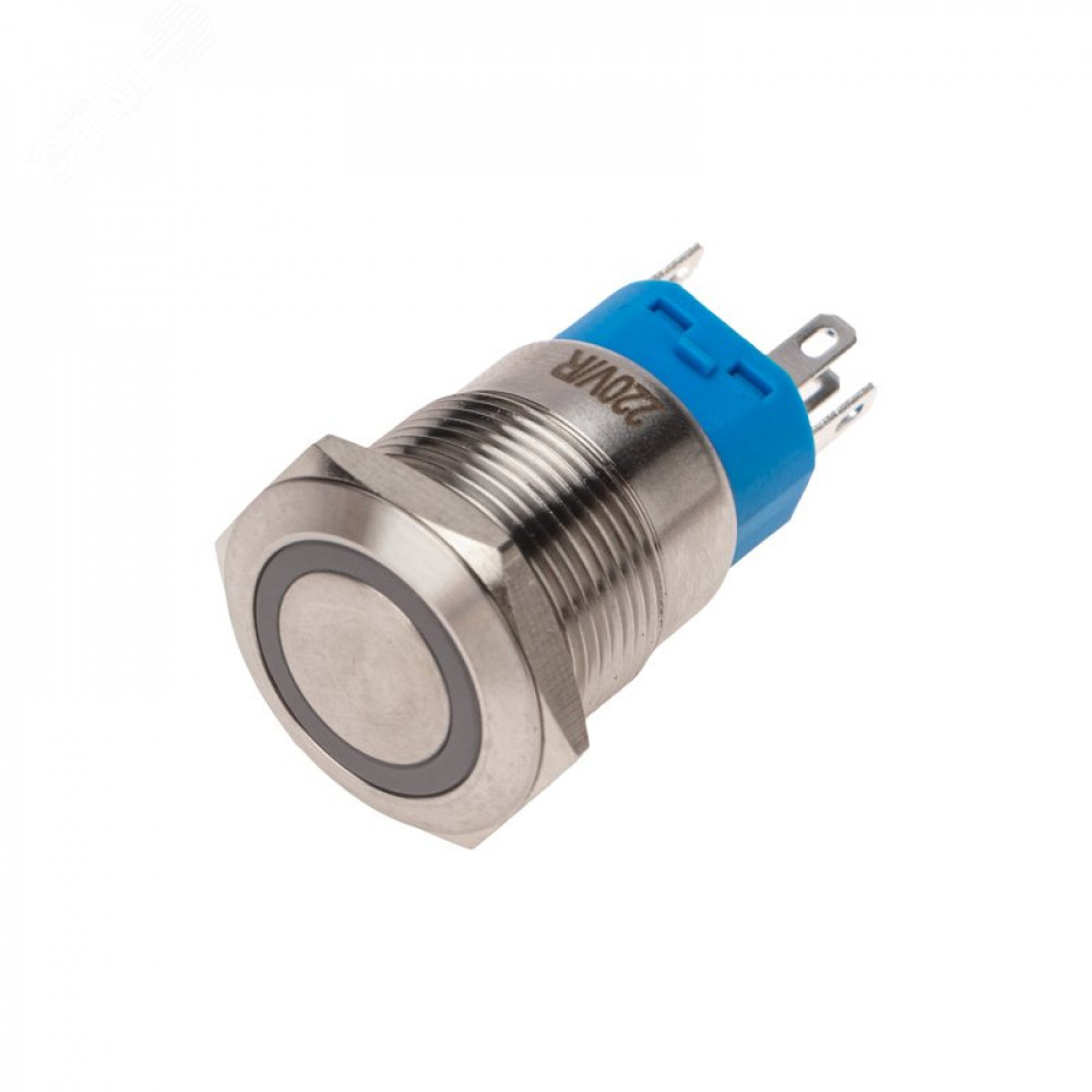 Изображение товара Кнопка антивандальная A19-C1-A-1 с красной подсветкой 250В