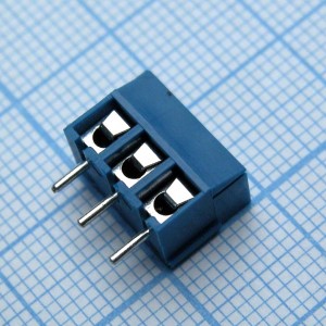 DG340-3.81-03P-12-00A(H), Винтовой клеммный блок с защитой провода, 3 контакта. Серия DG340-3.81