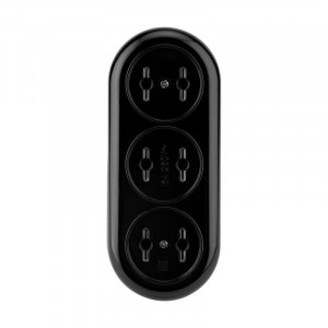 Колодка удлинителя 3-м без заземл. 16А карболит черн. 11-8979