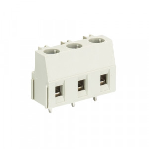 Клемма 8491/3 OB, Клемма горизонтальный подвод кабеля, на плату, шаг: 7.62 мм, 3 полюса, фиксация провода винтовая, исполнение: без маркировки, 300V, 16А, цвет: серый