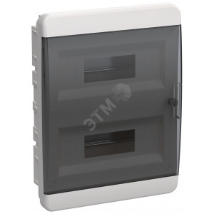 Корпус пластиковый ЩРВ-П-24 IP41 черн. прозр. дверь TEKFOR TF5-KP12-V-24-41-K01-K03