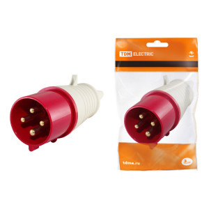 Вилка 024 3Р+РЕ 32А 380В IP44 SQ0601-0005