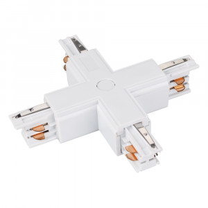 Коннектор крестовой LGD-4TR-CON-X-WH (C) 026142, X-образный коннектор для треков 4TR. Цвет белый. 166х166х33 мм с контактами, 99х99х33 мм без контактов.  Аналог XTS-38 Global Track Pro. При использовании с треками и аксессуарами другой серии возможно отличие по цвету.