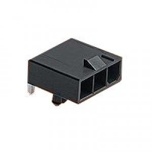 172648-0106, Проводные клеммы и зажимы MiniFitJr Hdr SR RA 6Ckt W/Pg PCB Lck GW