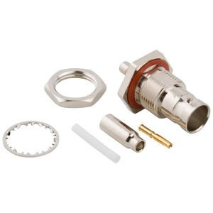 031-70016, РЧ соединители / Коаксиальные соединители BNC75 ST JCK BLKHD CBL CRIMP