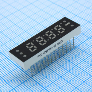 FYQ-2541AS-11, 4-х разрядный индикатор 6,2мм/красный/660нм/15-20мкд/ОК
