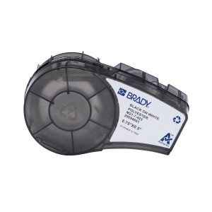 brd152095, M21-7-423 этикетки, полиэстер В-423, размер 19.05х12.07 мм, черный на белом, 140 шт. в упак. (M210, M210-LAB)