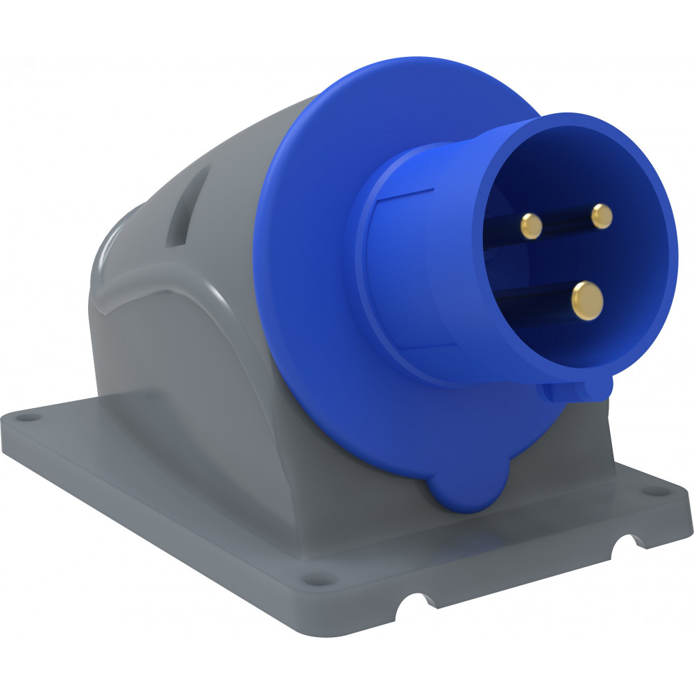 Изображение товара Вилка электрическая наружная 16А IP44 с защитой IP44 моноблок