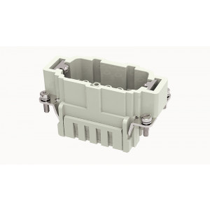 Вилочная контактная вставка DE-010-MC, Вилочная контактная вставка, обжимная фиксация, 10 полюсов + PE, типоразмер 10B, 500V, 16A, (обжимные контакты поставляются отдельно)