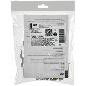 TEKFOR Шина PE земля неизолированная на универсальном держателе 6х9-12-Ж IEK TF-NN10-12-DL-K05