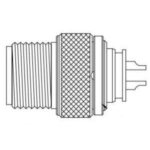 858VA04-103RLU4, Цилиндрические метрические разъемы M12 4 P VIBRATION M CBL MNT 10u