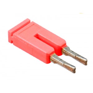 Соединительная перемычка IVB WTP 1,5-2 RD, Соединительная перемычка, 2 полюса, изолированная, вилочная, для клемм: WTP 1,5 I…, цвет: красный