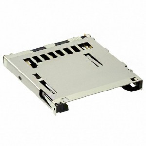 DM1B-DSF-PEJ(82), 12 (9 + 3) позиционный разъем для карты Secure Digital для поверхностного монтажа угловой, золото.