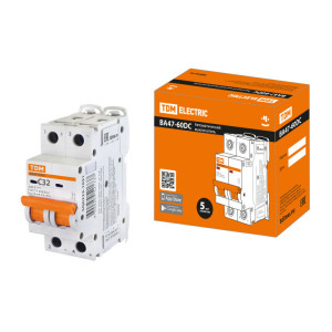 Автоматический выключатель ВА47-60DC 2P 32А 6кА х-ка С SQ0223-1031