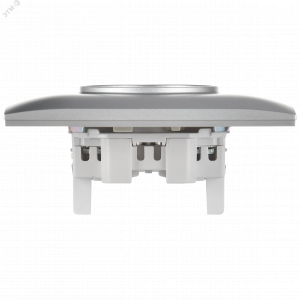 SKANDY Розетка 2-местная без заземления с защитными шторками 10А в сборе SK-R09S серебряный IEK SK-R23-10-K23-F