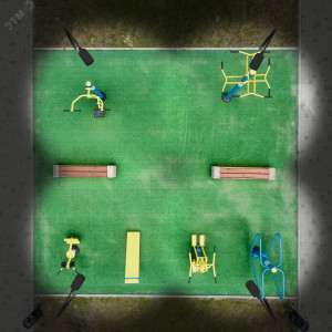 Светильник уличный Avenue 120W 11000lm 5000K 190-250V IP65 546*170*67мм черный КСС 