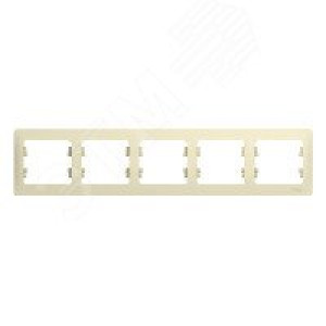 Рамка 5-м Glossa горизонт. беж. SE GSL000205