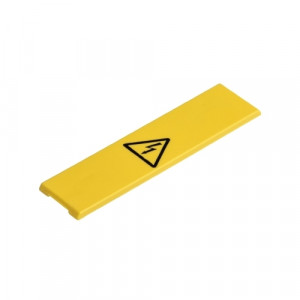 Защитная крышка AD WT 16, Защитная крышка на 1 клемму, с предупреждающим знаком, для клемм WT 16, желтая