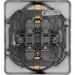 Розетка Inspiria 16А 250В 2х2P+E немецк. стандарт антрацит Leg 673753