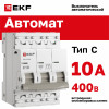 Выключатель автоматический модульный 3п C 10А 6кА ВА 47-63N PROxima EKF M636310C