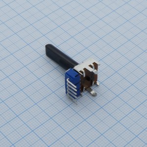 RK12L123000E, Dual-unit, Vertical, Flat shift 30mm, With detent, 50K, 1B, For tone