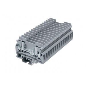 Измерительная клемма SUK6-T-JP-GY, Измерительная клемма, с тестовыми гнездами, тип фиксации провода: винтовой, номинальное сечение: 6 мм кв., 41A, 630V, ширина: 8,2 мм, цвет: серый, тип монтажа: DIN35